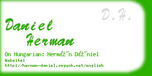 daniel herman business card